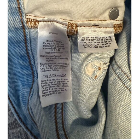 Madewell Women's Relaxed Denim Jean Shorts Size 30 Light Wash High Rise Boho - Picture 8 of 8